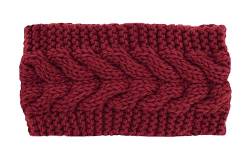 axy Damen Strick Haarband Winter Stirnband, Headband gestrickt Haarbänder HBW2 (Rot) von axy