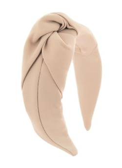 axy Eleganter Haarreif in modischem Design - Wunderschön Haarreifen Damen Stirnband Haarschmuck HRM3 (Beige) von axy