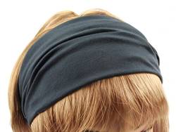 axy HB4 Haarband Yoga Headband Hairband (Dunkelgrau) von axy