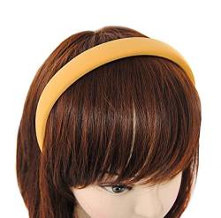 axy Haarreif mit Stoff gepolstertes Candy Colours - Wunderschön Damen Stirnband Haarschmuck Haarreifen HRK7 (Gelb) von axy
