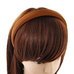 axy Haarreif mit Stoff gepolstertes Candy Colours - Wunderschön Damen Stirnband Haarschmuck Haarreifen HRK7 (Orangebraun) von axy