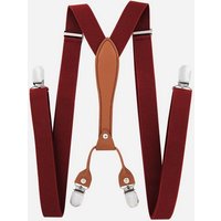 axy Hosenträger Herren Hosenträger 4 Stabile Clips X-Form 2,5cm Breit verstellbar und elastisch 120cm Lang von axy