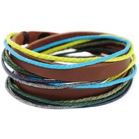 axy Lederarmband Herrenarmband Wickelarmband Leder Armband Herren Damen, aus Echtleder, Surferarmband in 3 Längen verschließbar von axy