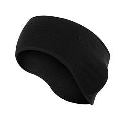 axy Sport Stirnband Winter Headband für Joggen Wandern Radfahrrad Radsport Haarband Kopfband Sportband Ohrenschutz Stirnbänder Warm Herren Damen Ohrenwärmer (Schwarz) von axy