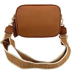 ayados Damen Crossbody Bag Bauchtasche Schultergurt Cross body bag Tasche Schultertasche Umhängetasche S1813-8 (Braun) von ayados