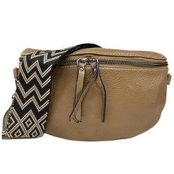 ayados Damen Tasche Beuteltasche Kleine Crossbody Bag mit 5cm Breiten Schultergurt Handtasche Beuteltasche Schultertasche Umhängetasche Taschen T-8330-1 (Khaki) von ayados