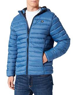 Blend 20712462 BHRomsey Hood Herren Steppjacke Übergangsjacke Jacke leicht gepaddete Jacke mit Kapuze Regular Fit, Größe:L, Farbe:Ensign Blue (194026) von b BLEND