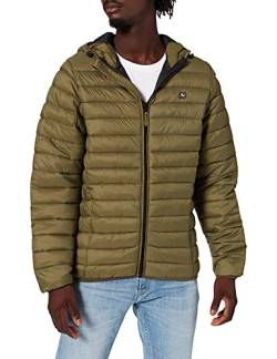 Blend 20712462 BHRomsey Hood Herren Steppjacke Übergangsjacke Jacke leicht gepaddete Jacke mit Kapuze Regular Fit, Größe:XL, Farbe:Winter Moss (180523) von b BLEND