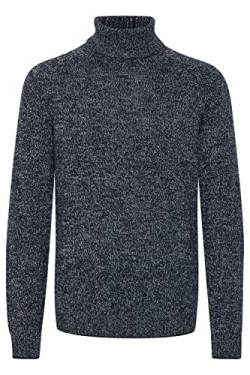 Blend 20712636 Herren Strickpullover Grobstrick Pullover mit Rollkragen Meliert, Größe:2XL, Farbe:Dress Blues (194024) von b BLEND