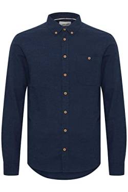 Blend 20714318 Shirt Herren Freizeithemd Hemd unifarben Button-down hochwertige Baumwoll-Qualität, Größe:XL, Farbe:Dress Blues (194024) von b BLEND