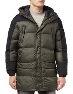 Blend 20714791 Outerwear Herren Winterjacke Herrenjacke Jacke Warm gefüttert Winterjacke mit angesetzten Details und Kapuze Regular Fit, Größe:L, Farbe:Forest Night (190414) von b BLEND