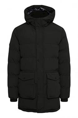 Blend 20714792 Outerwear Herren Winterjacke Herrenjacke Jacke Winterjacke mit Kapuze und Großen aufgesetzten Taschen Regular Fit, Größe:L, Farbe:Black (194007) von b BLEND