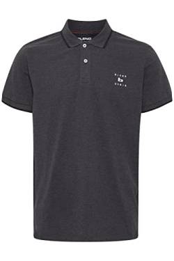 Blend 20715178 Polo Herren Poloshirt Polohemd mit Polokragen Logo-Stickerei Regular Fit, Größe:XL, Farbe:Charcoal Mix (200278) von b BLEND