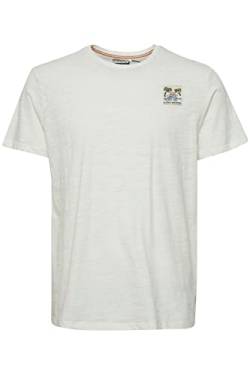 Blend 20715318 Tee Herren T-Shirt Kurzarm Shirt mit Print Rundhals-Ausschnitt Frontprint hochwertige Baumwoll-Qualität, Größe:2XL, Farbe:Snow White (110602) von b BLEND
