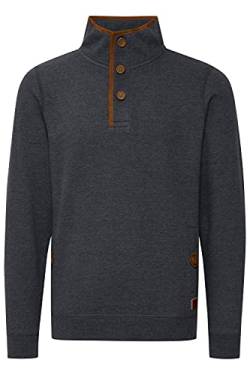 Blend Achlias Herren Troyer Sweatpullover mit Stehkragen Knöpfen und Taschen, Größe:M, Farbe:Navy (70230) von b BLEND