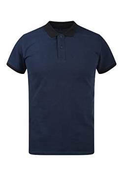 Blend Alaron Herren Poloshirt Polohemd T-Shirt mit Print, Größe:L, Farbe:Navy (70230) von b BLEND