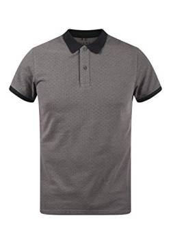 Blend Alaron Herren Poloshirt Polohemd T-Shirt mit Print, Größe:L, Farbe:Pewter Mix (70817) von b BLEND