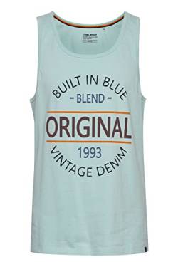 Blend BHAlvarez Tank Top Herren Basic Muskelshirt mit Rundhalsausschnitt, Größe:L, Farbe:Canal Blue (144810) von b BLEND