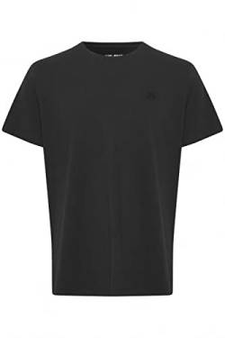 Blend BHDinton Tee Crew Herren T-Shirt Kurzarm Shirt Basic mit Bruststickerei Logo-Stickerei Hochwertige Baumwoll-Qualität Rundhals-Ausschnitt Casual Fit, Größe:L, Farbe:Black (194007) von b BLEND
