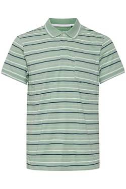 Blend BHDominik Herren Poloshirt Polohemd T-Shirt mit Grandad-Ausschnitt, Größe:L, Farbe:Frosty Green (155706) von b BLEND