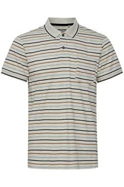 Blend BHDominik Herren Poloshirt Polohemd T-Shirt mit Grandad-Ausschnitt, Größe:M, Farbe:Oyster Gray (141107) von b BLEND