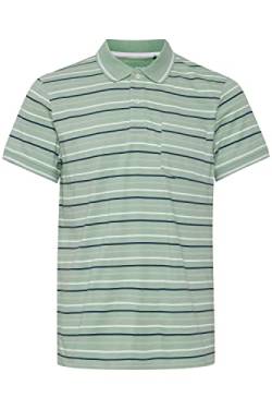 Blend BHDominik Herren Poloshirt Polohemd T-Shirt mit Grandad-Ausschnitt, Größe:XL, Farbe:Frosty Green (155706) von b BLEND