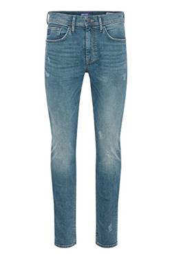 Blend BHEdgar Herren Jeans Hose Denim mit Stretch und Used-Look Slim Fit, Größe:36/30, Farbe:Denim Vintage Blue (200293) von b BLEND
