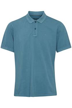 Blend BHEdington polo Herren Poloshirt Polohemd geschwaschene Qualität Polokragen Hochwertiger Baumwoll-Pikee Regular Fit, Größe:3XL, Farbe:Bluestone (184217) von b BLEND