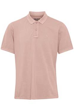 Blend BHEdington polo Herren Poloshirt Polohemd geschwaschene Qualität Polokragen Hochwertiger Baumwoll-Pikee Regular Fit, Größe:XXL, Farbe:Misty Rose (151512) von b BLEND