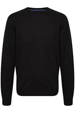 Blend BHNOLEN Herren Strickpullover Feinstrick Pullover mit Rundhalsausschnitt O-Neck, Größe:L, Farbe:Black (194007) von b BLEND