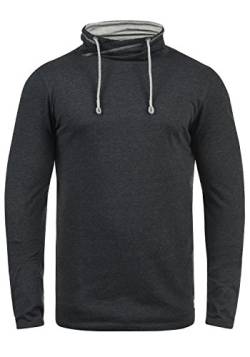 Blend BHPallo Herren Longsleeve Langarmshirt Shirt mit Tube-Neck-Kragen, Größe:L, Farbe:Charcoal (70818) von b BLEND