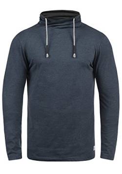 Blend BHPallo Herren Longsleeve Langarmshirt Shirt mit Tube-Neck-Kragen, Größe:L, Farbe:Navy (70230) von b BLEND