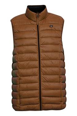 Blend BHRomsey Herren Weste Steppweste Outdoor Weste mit Stehkragen, Größe:2XL, Farbe:Coffee Liqueúr (180930) von b BLEND