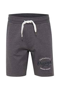 Blend BHTorben Herren Sweatshorts Kurze Hose Jogginghose mit Rippbund und Kordelzug Regular Fit, Größe:3XL, Farbe:Pewter Mix (200277) von b BLEND