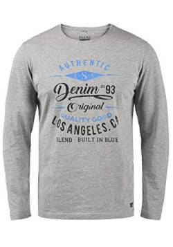 Blend Dopper Herren Longsleeve Langarmshirt Shirt Mit Print, Größe:XL, Farbe:Stone Mix (70813) von b BLEND