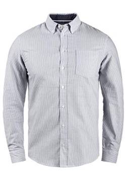 Blend Dubbo Herren Hemd Langarmhemd Freizeithemd mit Button-Down-Kragen, Größe:S, Farbe:India Ink (70151) von b BLEND