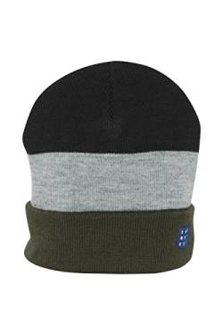 Blend Earl Herren Wintermütze Beanie Mütze Unisex mit Patch, Größe:ONE, Farbe:Black (194007) von b BLEND