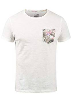 Blend Florens Herren T-Shirt Kurzarm Shirt mit Print und Rundhalsausschnitt, Größe:L, Farbe:Offwhite (70005) von b BLEND