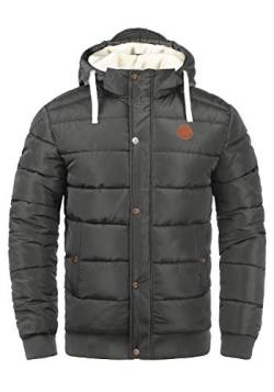 Blend Frederico Herren Winterjacke Steppjacke warme Jacke gefüttert mit Kapuze, Größe:S, Farbe:Phantom Grey (70010) von b BLEND