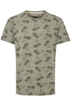 Blend Herren T-Shirt Kurzarm Shirt mit Print 20712070, Größe:M, Farbe:Oil Green (170115) von b BLEND