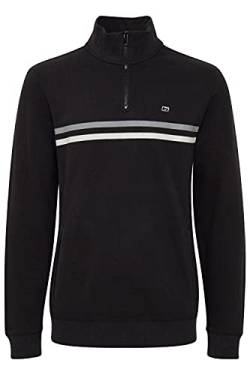 Blend Jannes Troyer Herren Sweatshirt Pullover Sweater mit Stehkragen aus 100% Baumwolle, Größe:M, Farbe:Black (194007) von b BLEND