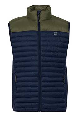 Blend Kaliko Herren Weste Steppweste Outdoor Weste leicht wattiert mit Stehkragen, Größe:XL, Farbe:Dress Blues (194024) von b BLEND