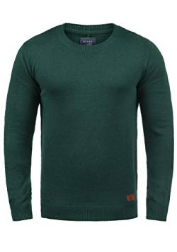 Blend Lars Herren Strickpullover Feinstrick Pullover Mit Rundhals Und Melierung, Größe:L, Farbe:Pine Green (77023) von b BLEND