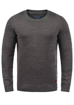 Blend Lars Herren Strickpullover Feinstrick Pullover Mit Rundhals Und Melierung, Größe:XXL, Farbe:Pewter Mix (70817) von b BLEND