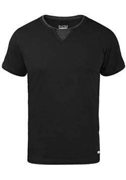 Blend Leonis Herren T-Shirt Kurzarm Shirt mit Rundhalsausschnitt, Größe:S, Farbe:Black (70155) von b BLEND