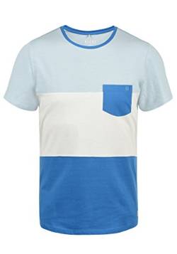 Blend Nemo Herren T-Shirt Kurzarm Shirt Streifenshirt Mit Streifen Und Rundhalsausschnitt, Größe:XL, Farbe:Nautical Blue (74632) von b BLEND