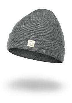 Blend Scam Herren Wintermütze Beanie Mütze Unisex Mit Logobadge, Größe:ONE Size, Farbe:Zink Mix (70815) von b BLEND