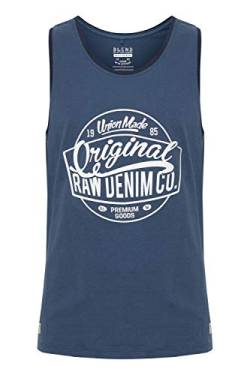 Blend Walex Herren Tank Top Mit Print Und Rundhalsausschnitt Aus 100% Baumwolle, Größe:L, Farbe:Ensign Blue (70260) von b BLEND