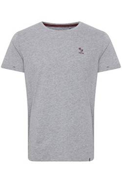 b BLEND Gila Herren T-Shirt Kurzarm Shirt mit Rundhalsausschnitt und Stickerei, Größe:L, Farbe:Bright White (110601) von b BLEND