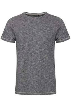 b BLEND Muddy Herren T-Shirt aus Baumwolle Kurzarm Shirt meliert mit Rundhalsausschnitt, Größe:XL, Farbe:Black (194007) von b BLEND